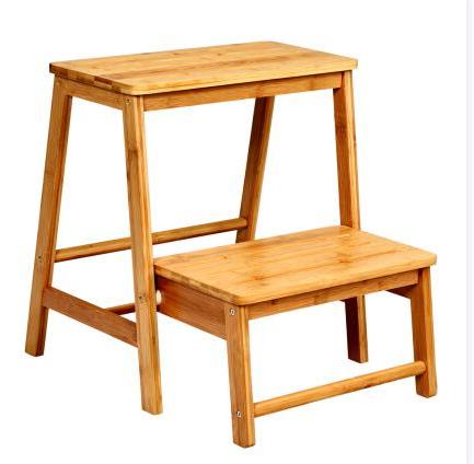 Bamboo Footstool with 2 Steps