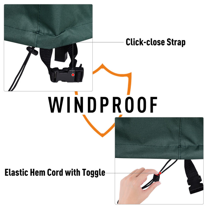 Garden  Patio Large Furniture Set Round Cover 600D Oxford Waterproof _193 x 80H cm