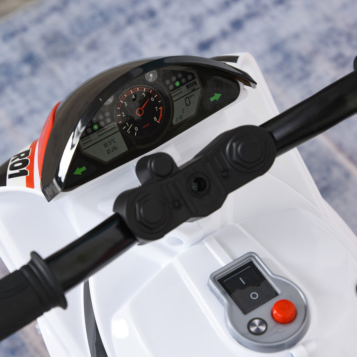 Kids Ride-On Police Bike Toddler Child Learning Fun Development 18-36 Months White