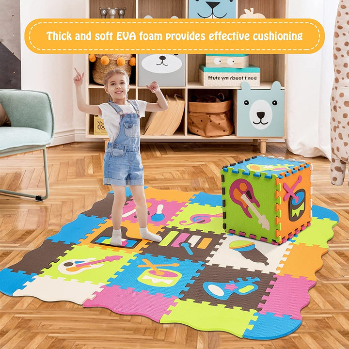 Baby Soft EVA Foam Children Play Mat with Numeral Puzzle Jigsaw