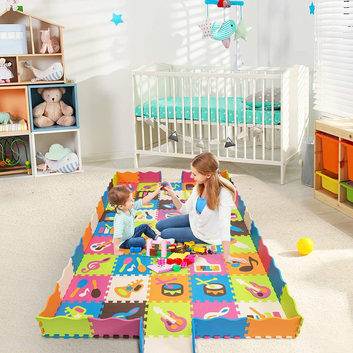 Baby Soft EVA Foam Children Play Mat with Numeral Puzzle Jigsaw