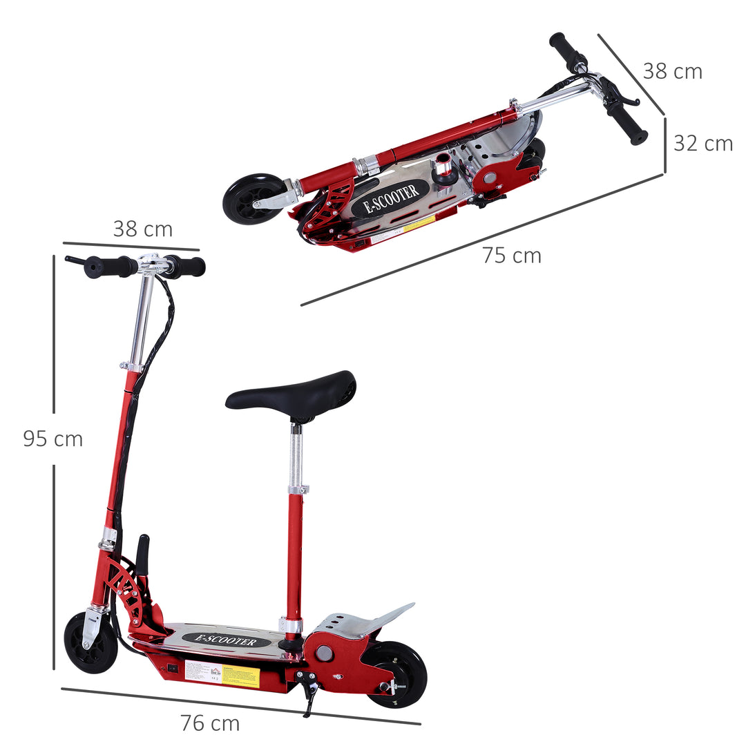 Teens Foldable Kids Powered Scooters Toy (Red)