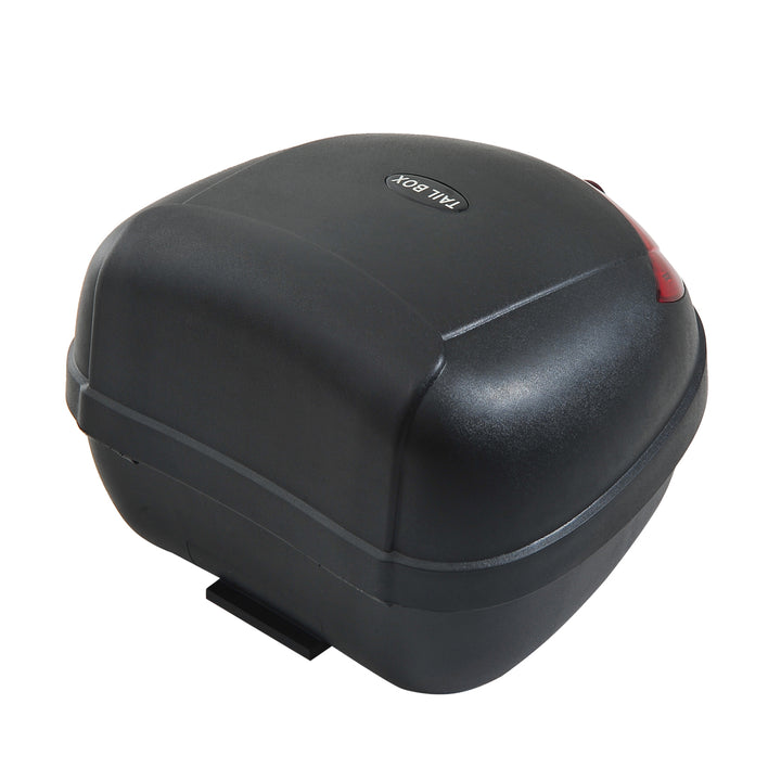 24 L Motorcycle Luggage Case W/Reflectors-Black/Red