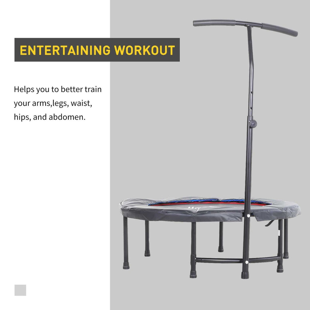 Trampoline Rebounder Adjustable Jumper, 40"-Black