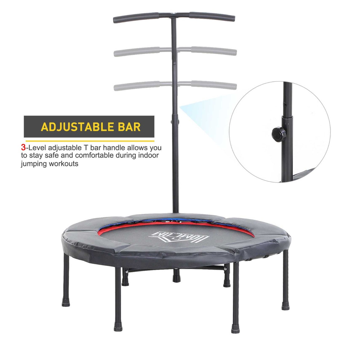 Trampoline Rebounder Adjustable Jumper, 40"-Black