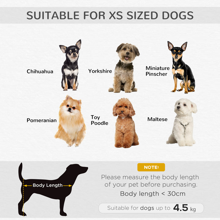 PawHut Pet Sofa, Dog Bed Couch, Puppy Kitten Lounge, with Wooden Frame, Short Plush Cover, Washable Cushion, for Small Dog, 70 x 47 x 30 cm, Grey