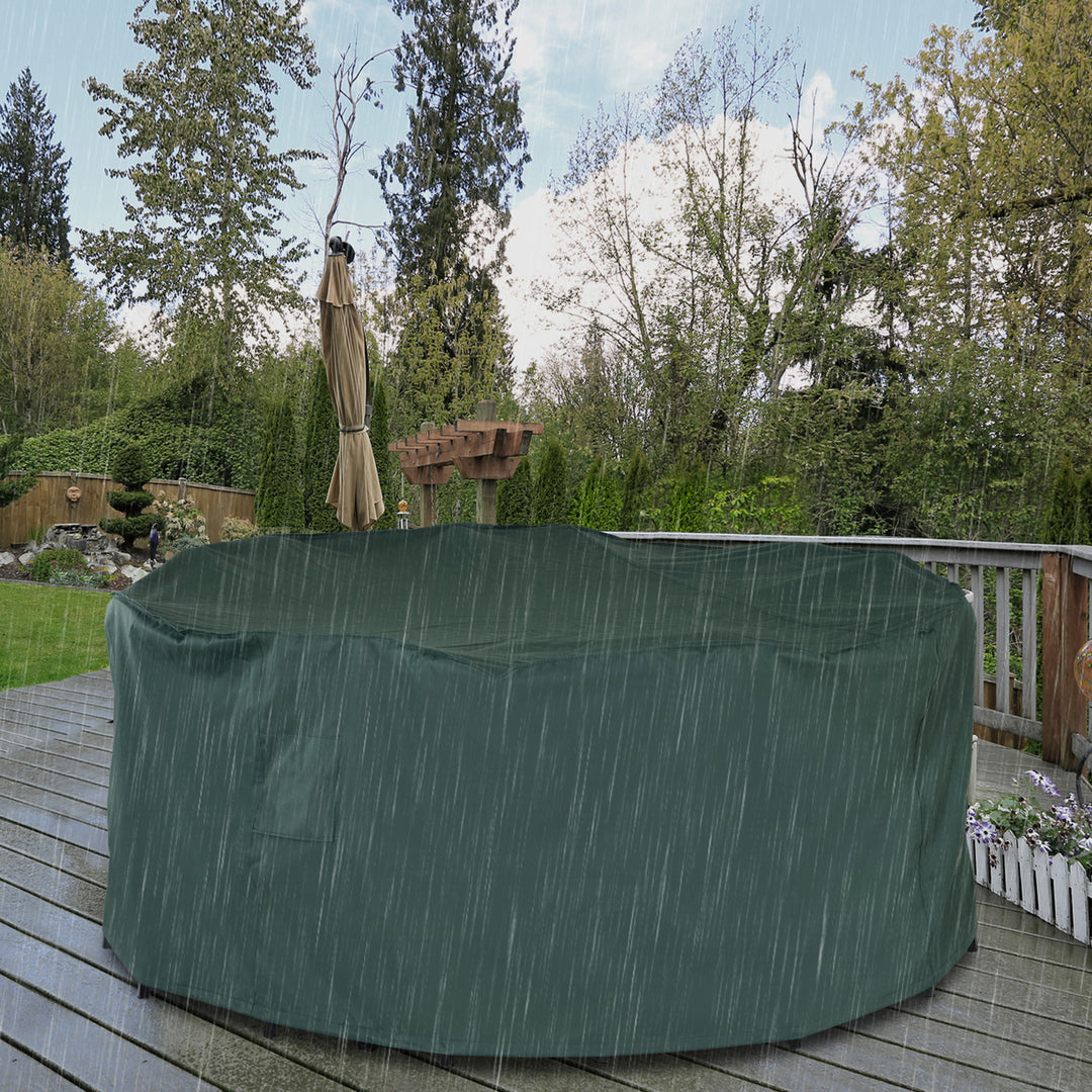 Garden  Patio Large Furniture Set Round Cover 600D Oxford Waterproof _193 x 80H cm