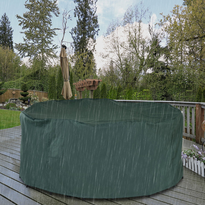 Garden  Patio Large Furniture Set Round Cover 600D Oxford Waterproof _193 x 80H cm