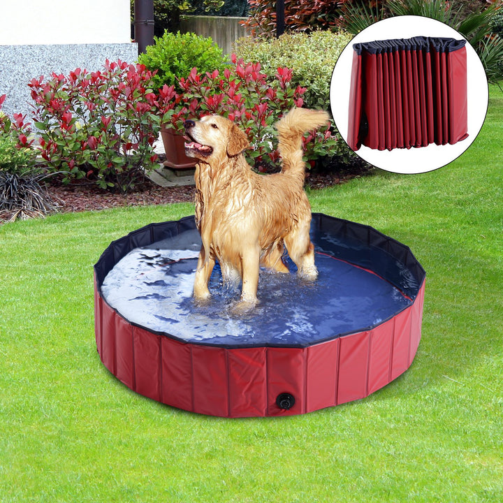 140 x 30H cm Pet Swimming Pool-Red