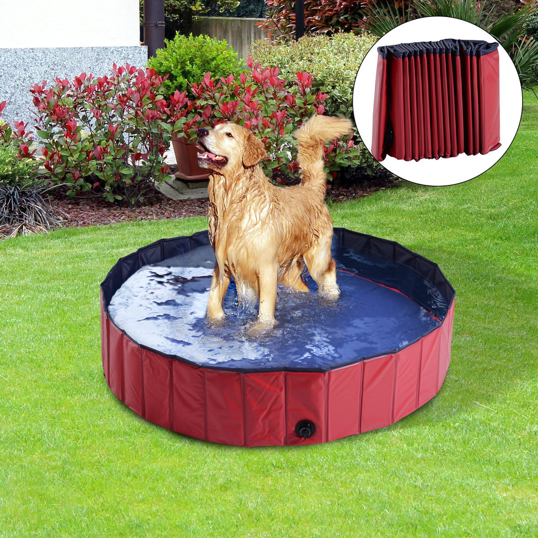 140 x 30H cm Pet Swimming Pool-Red