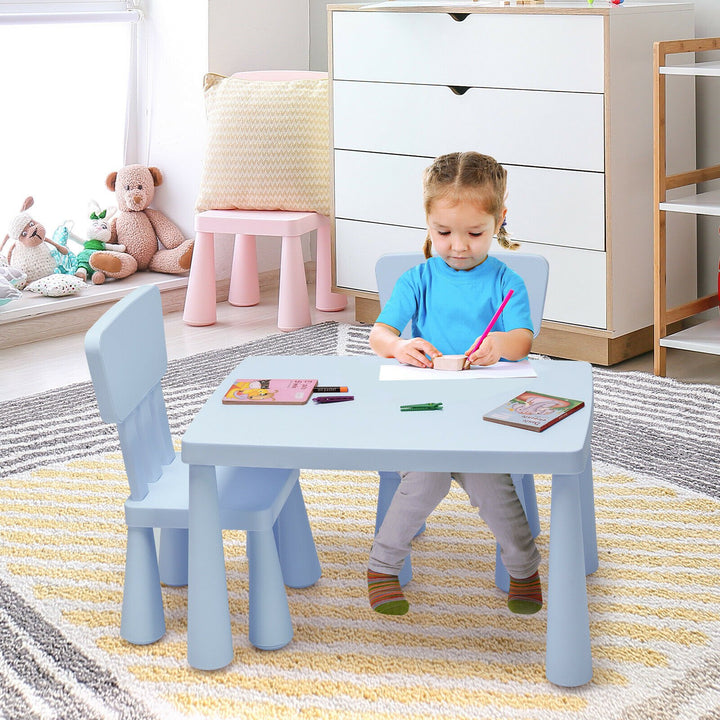 Children's Multi Activity Table and Chair Set-Blue