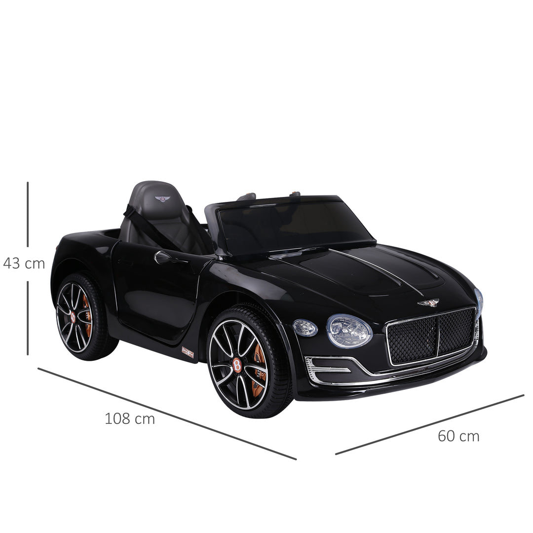 Kids Electric Car 6V Battery PP Licensed Bentley Ride On Toys Black