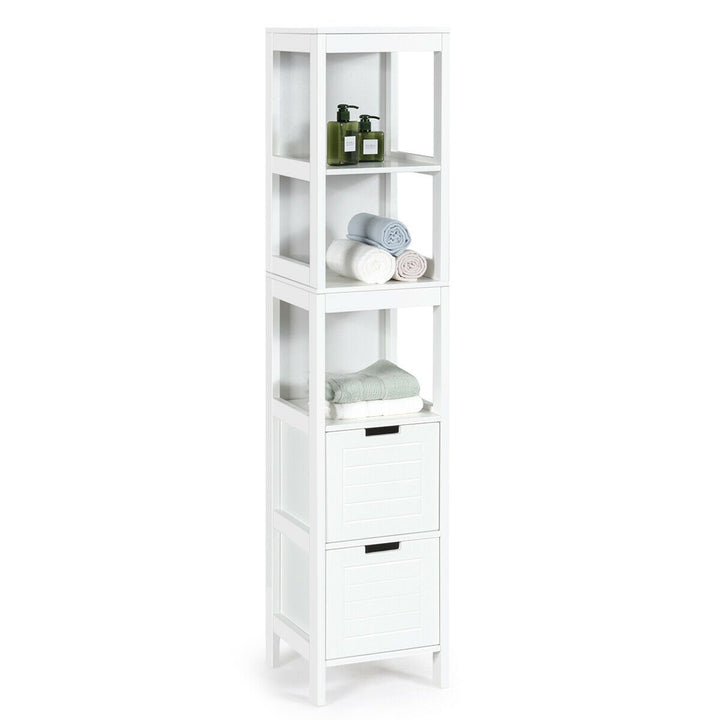 Tall Storage Unit with 2 Deep Box Drawers