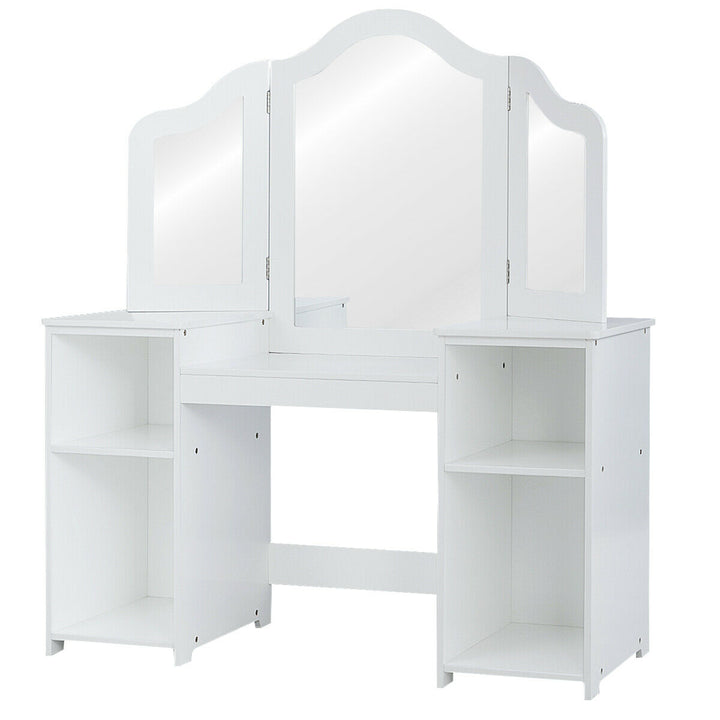 Princess Makeup Table Kids Vanity with Mirror