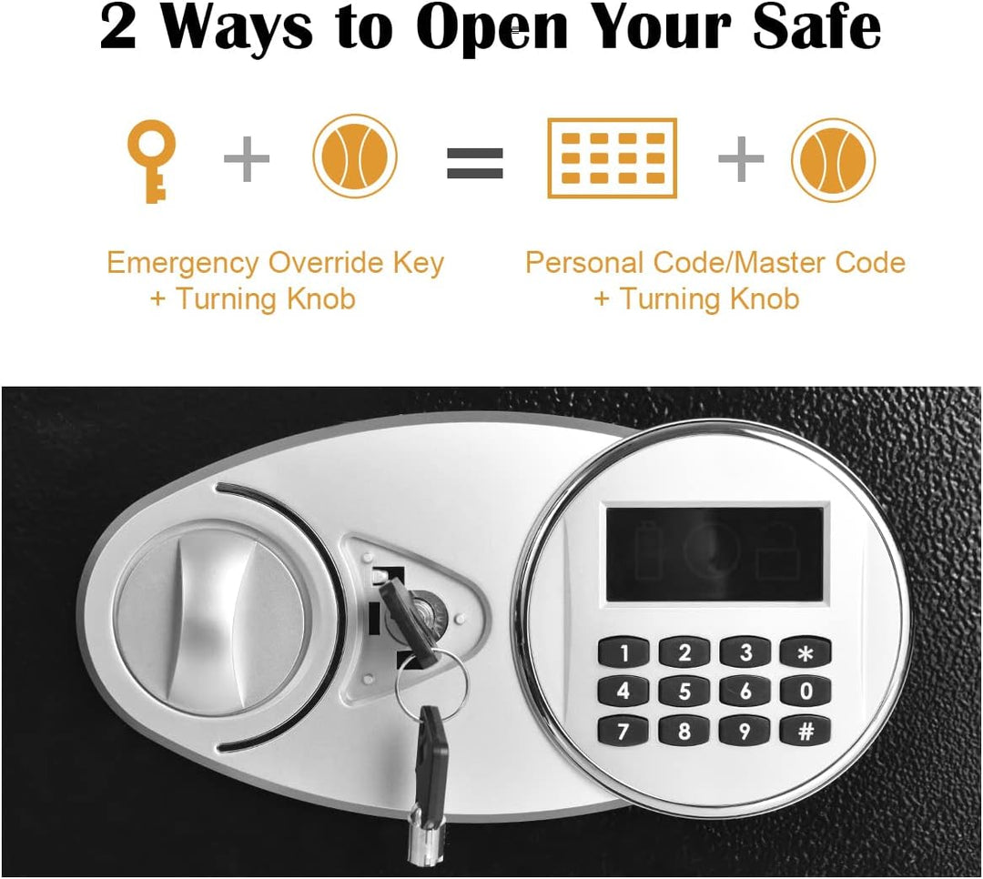 Security Safe Box with 2 Keys for Home Office Hotel