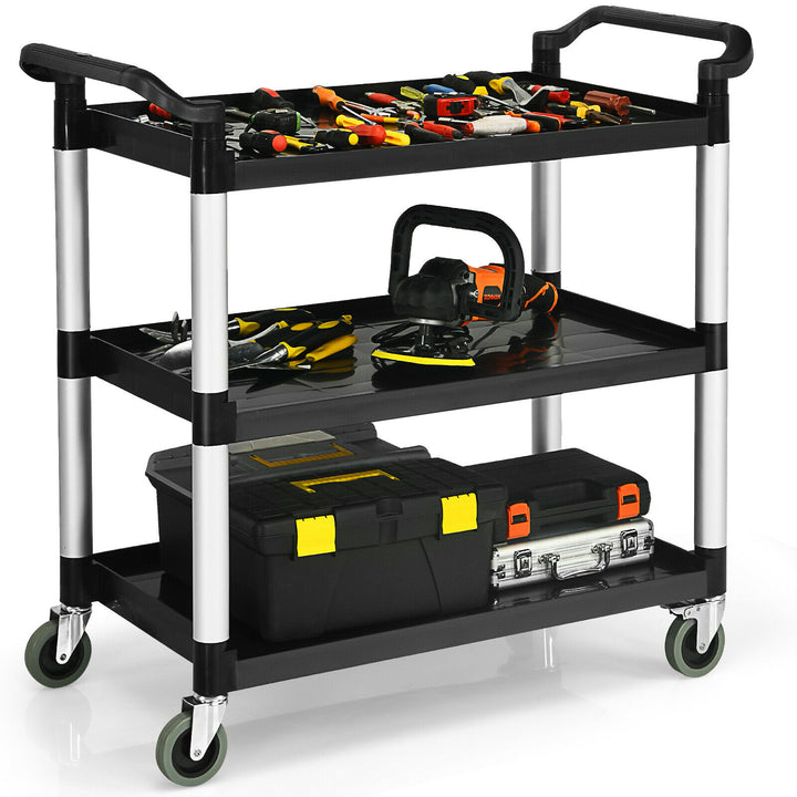 3-Tier Multifunctional Utility Cart with Flexible Wheels