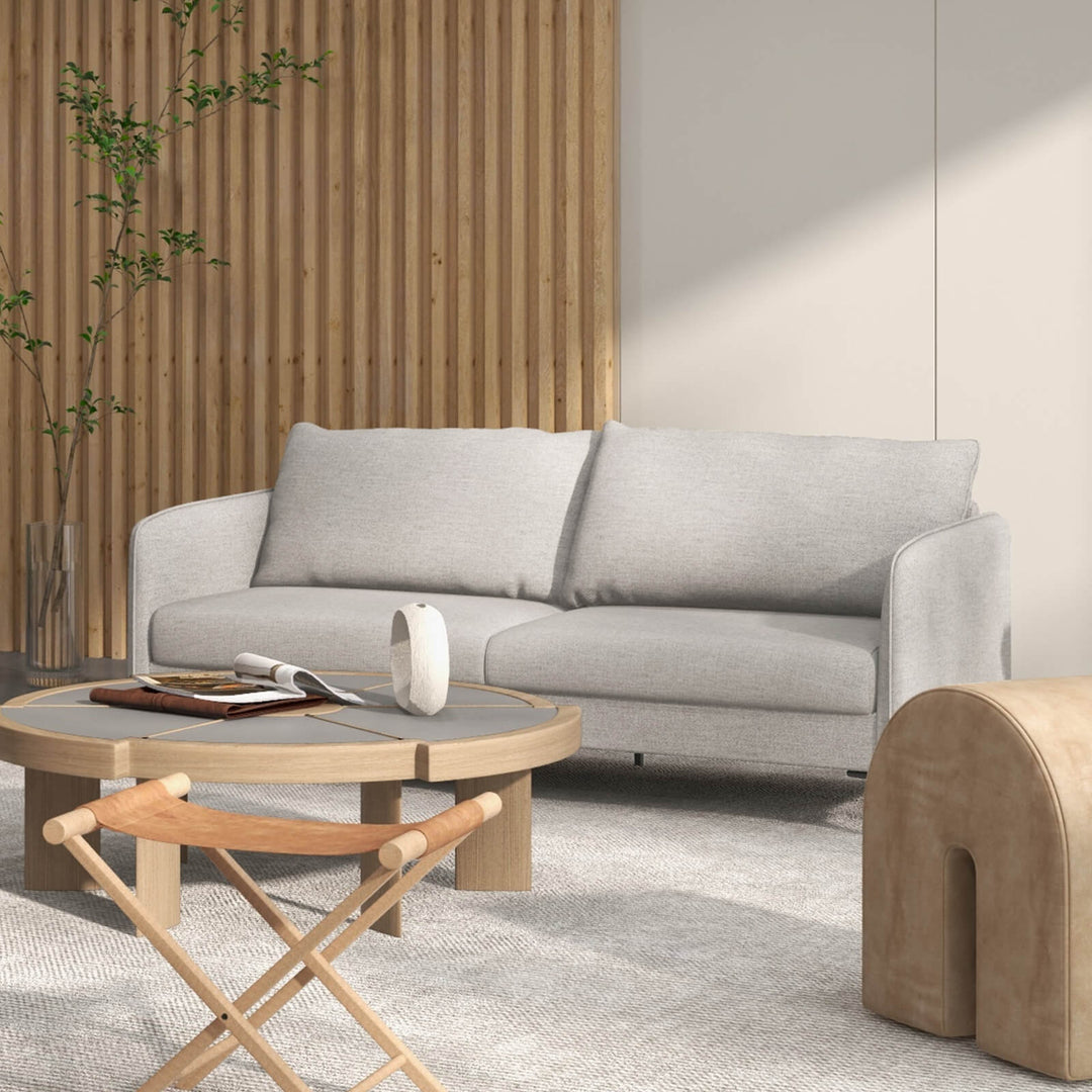 Modern Loveseat 3-Seater Upholstered Sofa-Grey