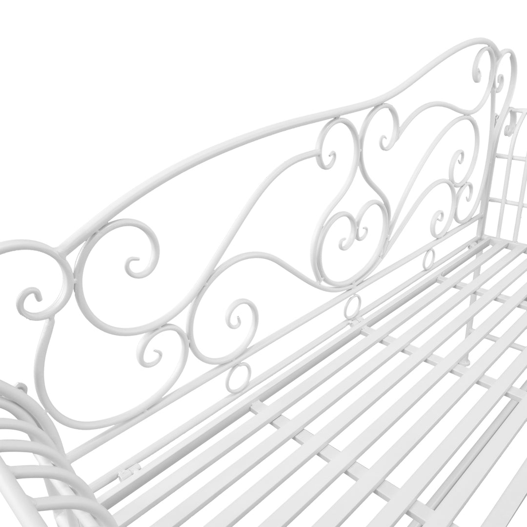 Metal Bench-White