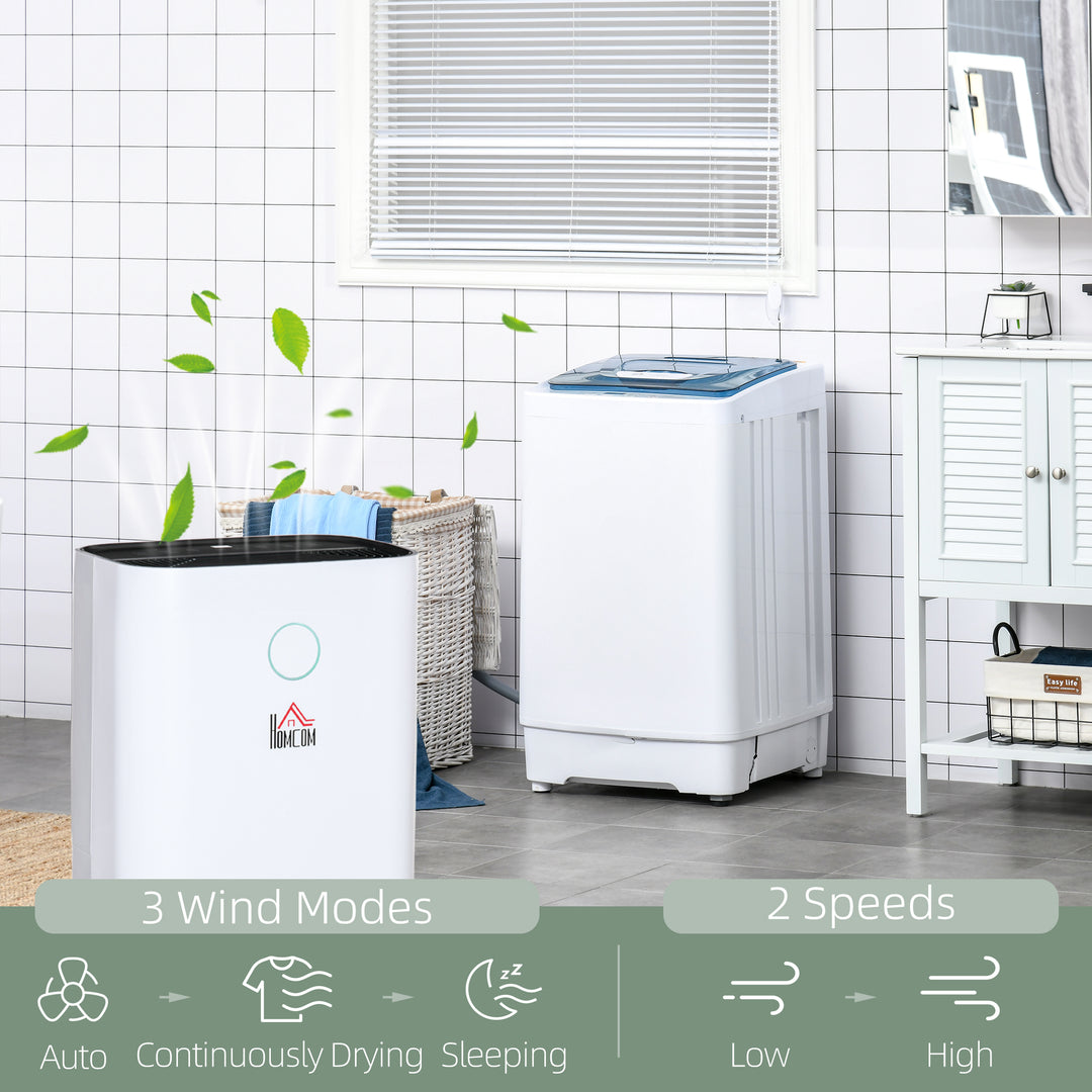 16L/Day 4000ML Portable Quiet Dehumidifier for Home Laundry Room Bedroom Basement, Electric Moisture Air De-Humidifier with 3 Modes