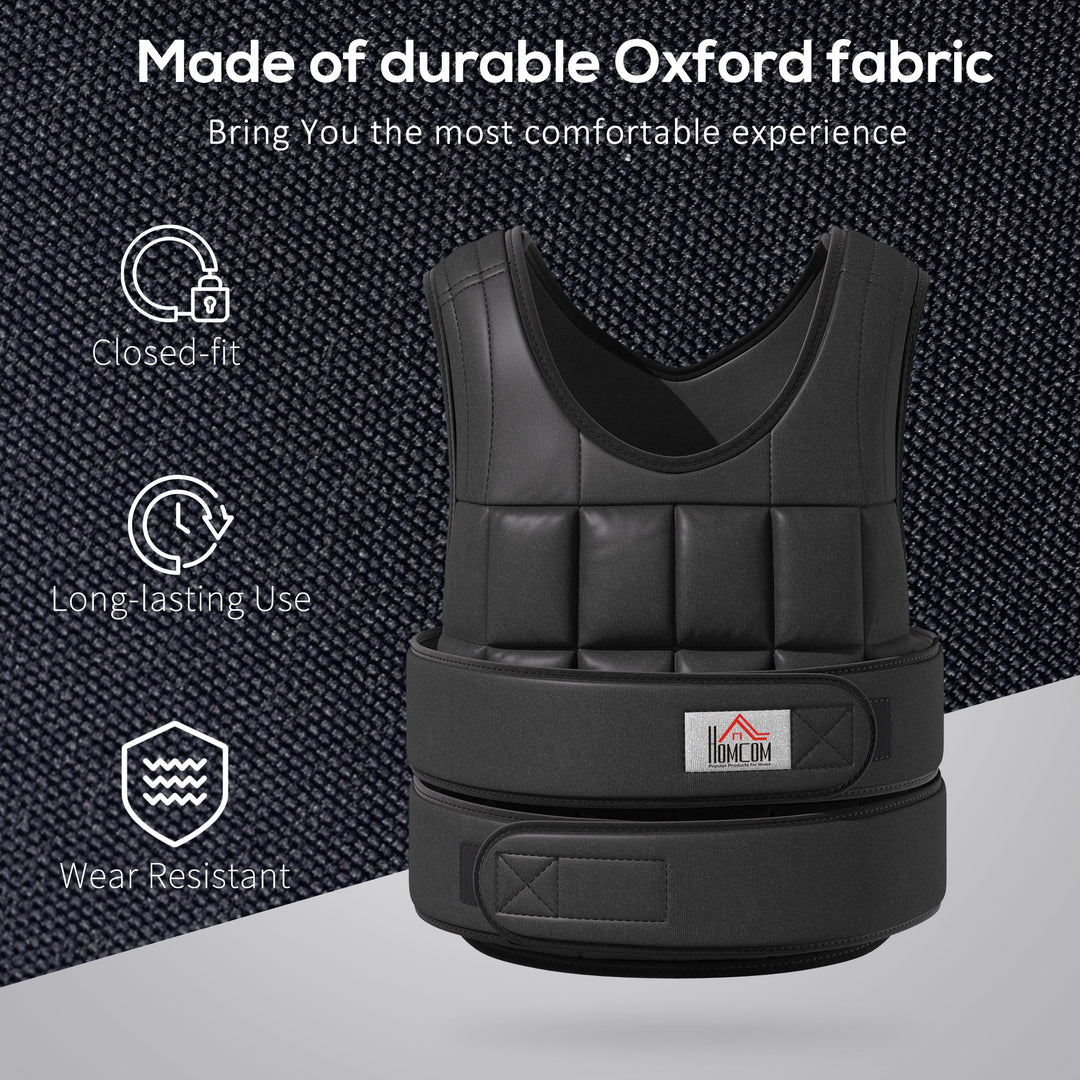 Adjustable Metal Sand Weight Vest Black