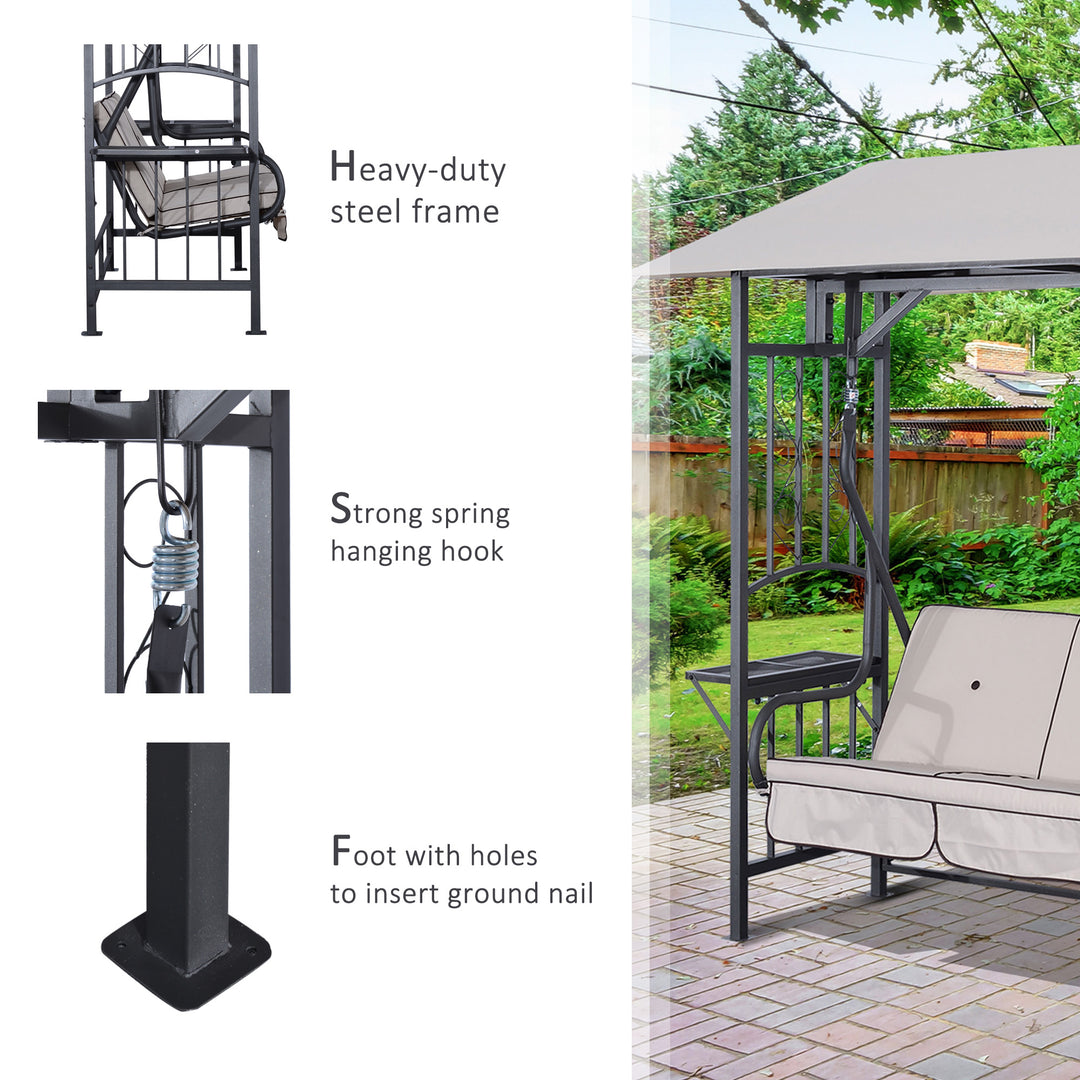 2 Seater Canopy Swing Chair Seat