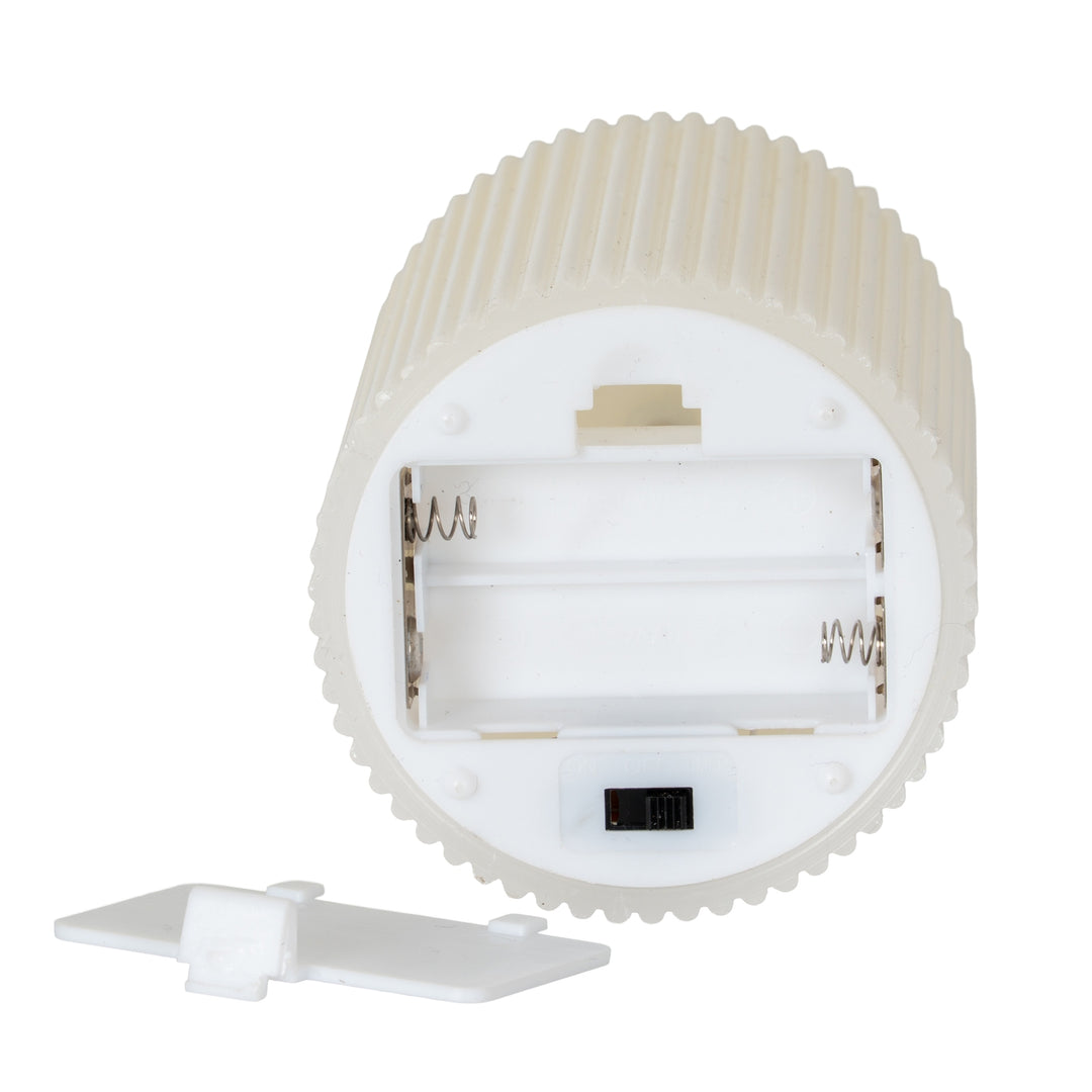 Natural Glow 3.5x9 Texture Ribbed LED Candle