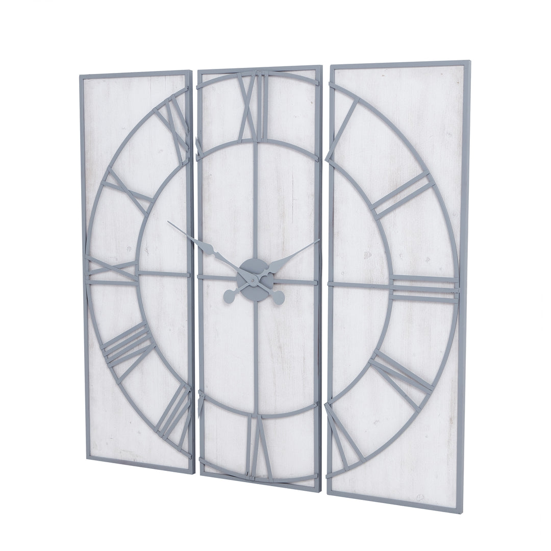 Roza Panelled Wall Clock