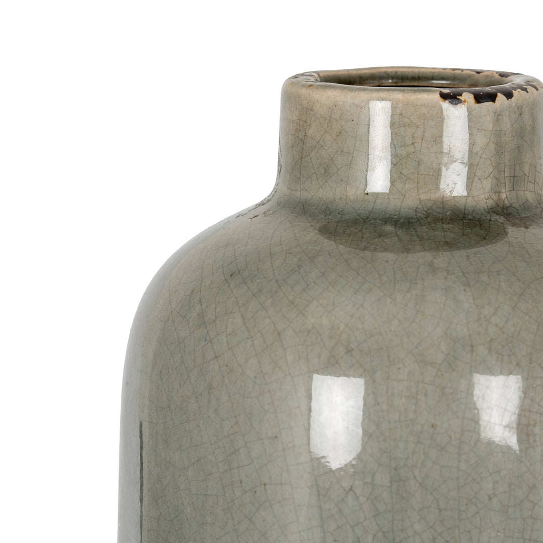 Garda Grey Glazed Raine Vase