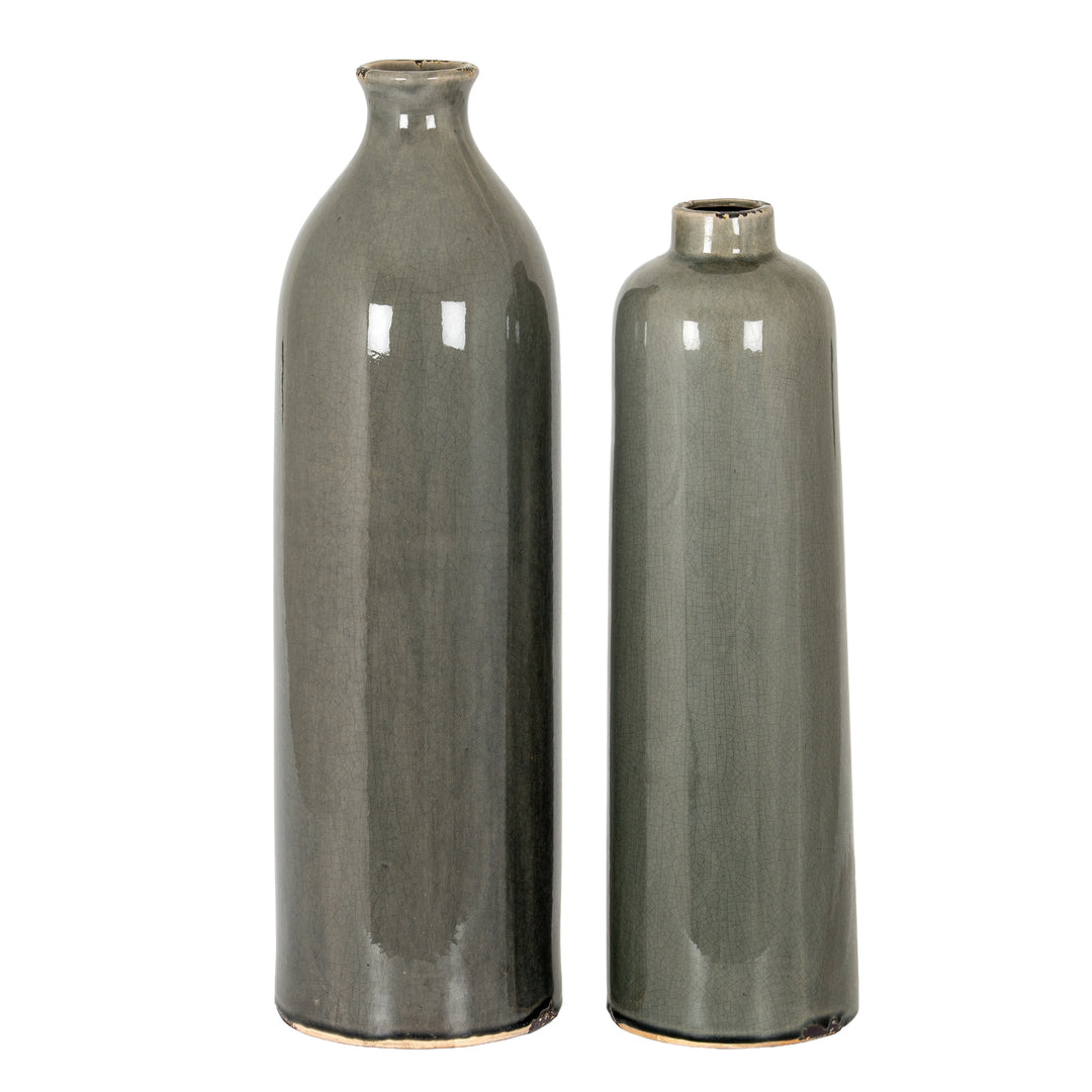 Garda Grey Glazed Raine Vase