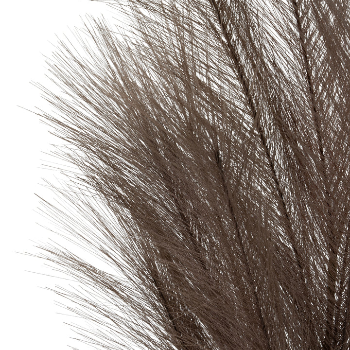 Grey Faux Pampas Grass Stem
