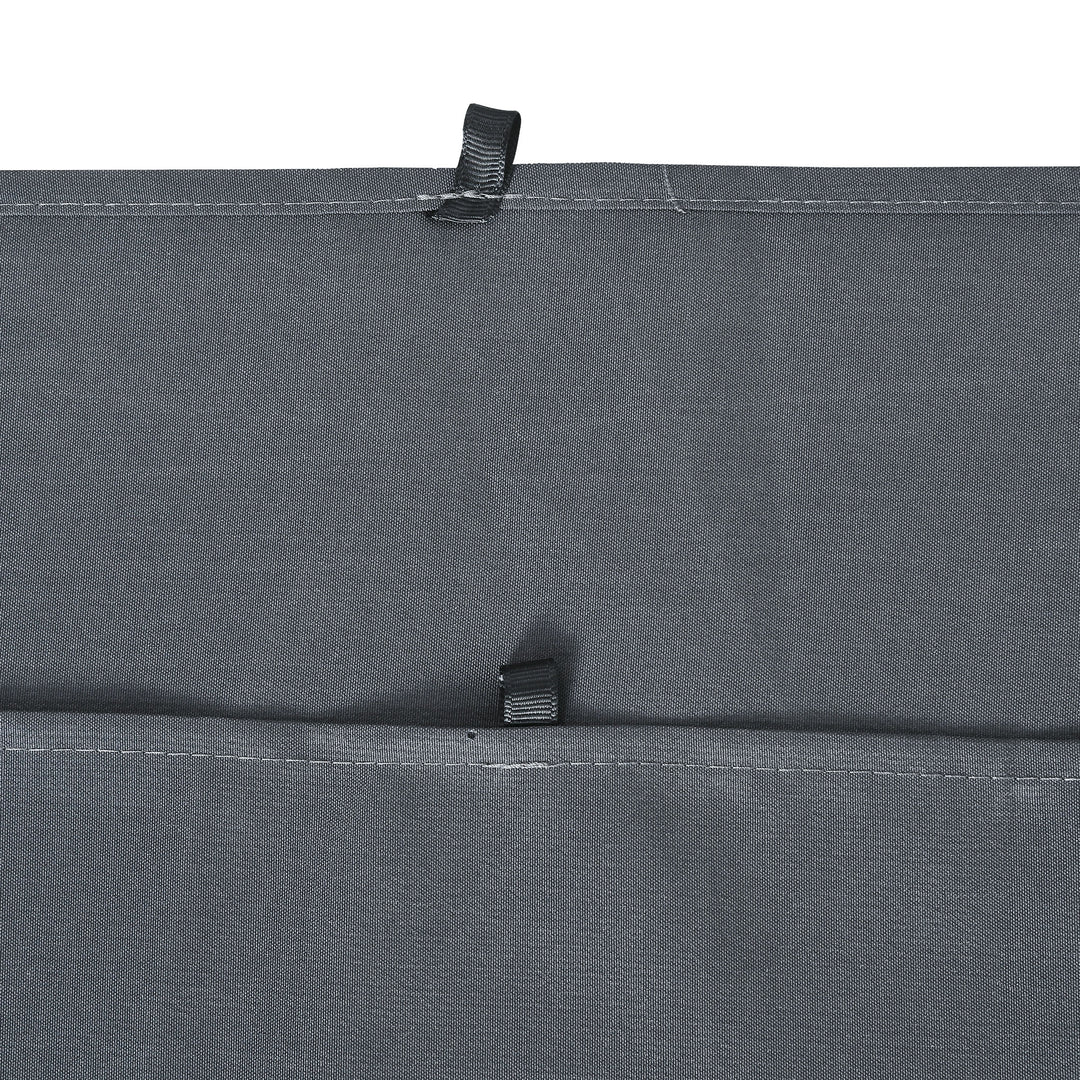 Outsunny Replacement Gazebo Curtain 4-Panel Sidewalls with Zipper for 3 x 3 (M) Yard Gazebos Canopy Tent Dark Grey