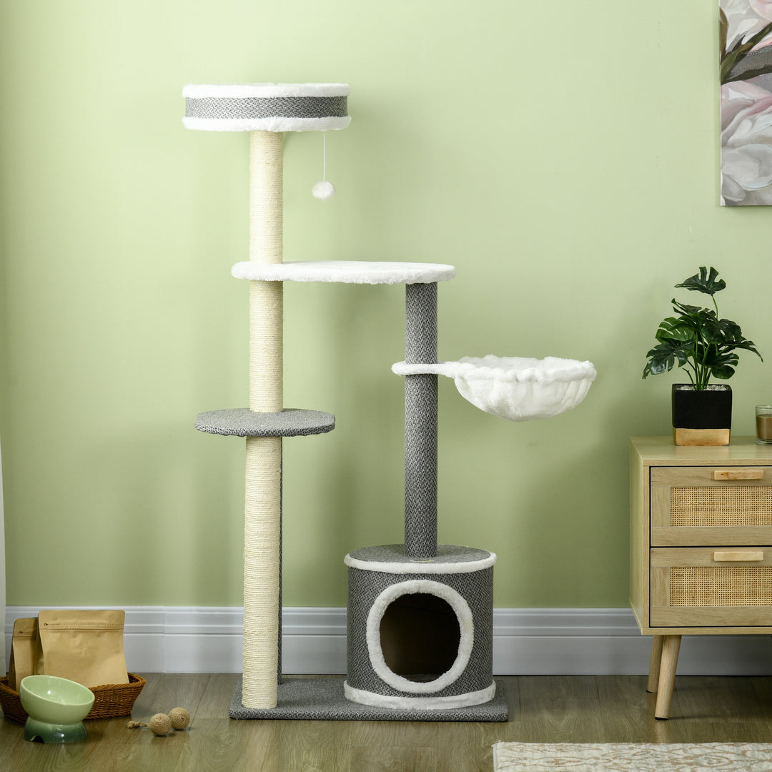 Cat Tower Tree for Indoor Cats w/ Scratching Posts