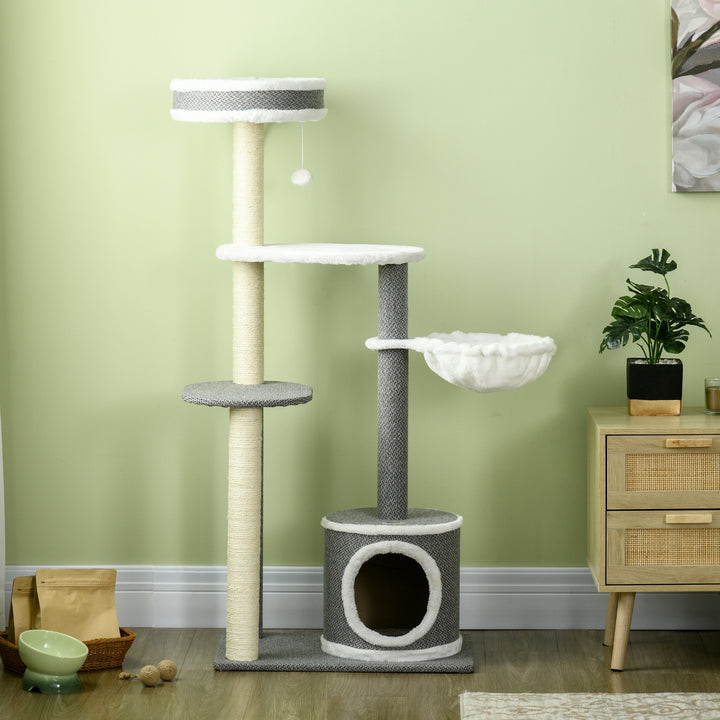Cat Tower Tree for Indoor Cats w/ Scratching Posts