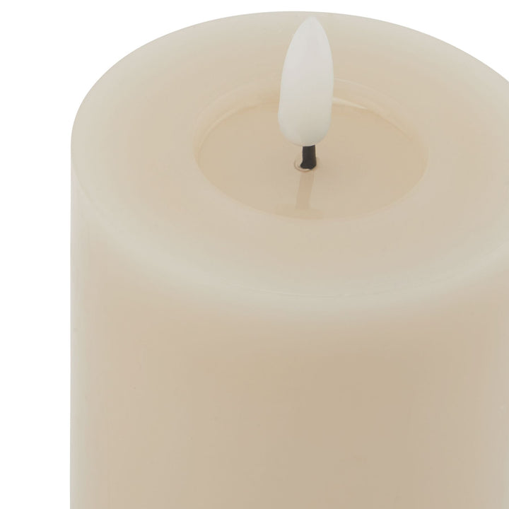 Luxe Melt Effect 3x4 Taupe LED Wax Candle