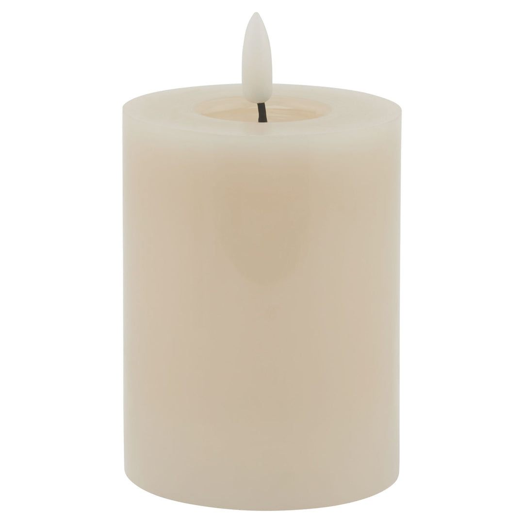 Luxe Melt Effect 3x4 Taupe LED Wax Candle