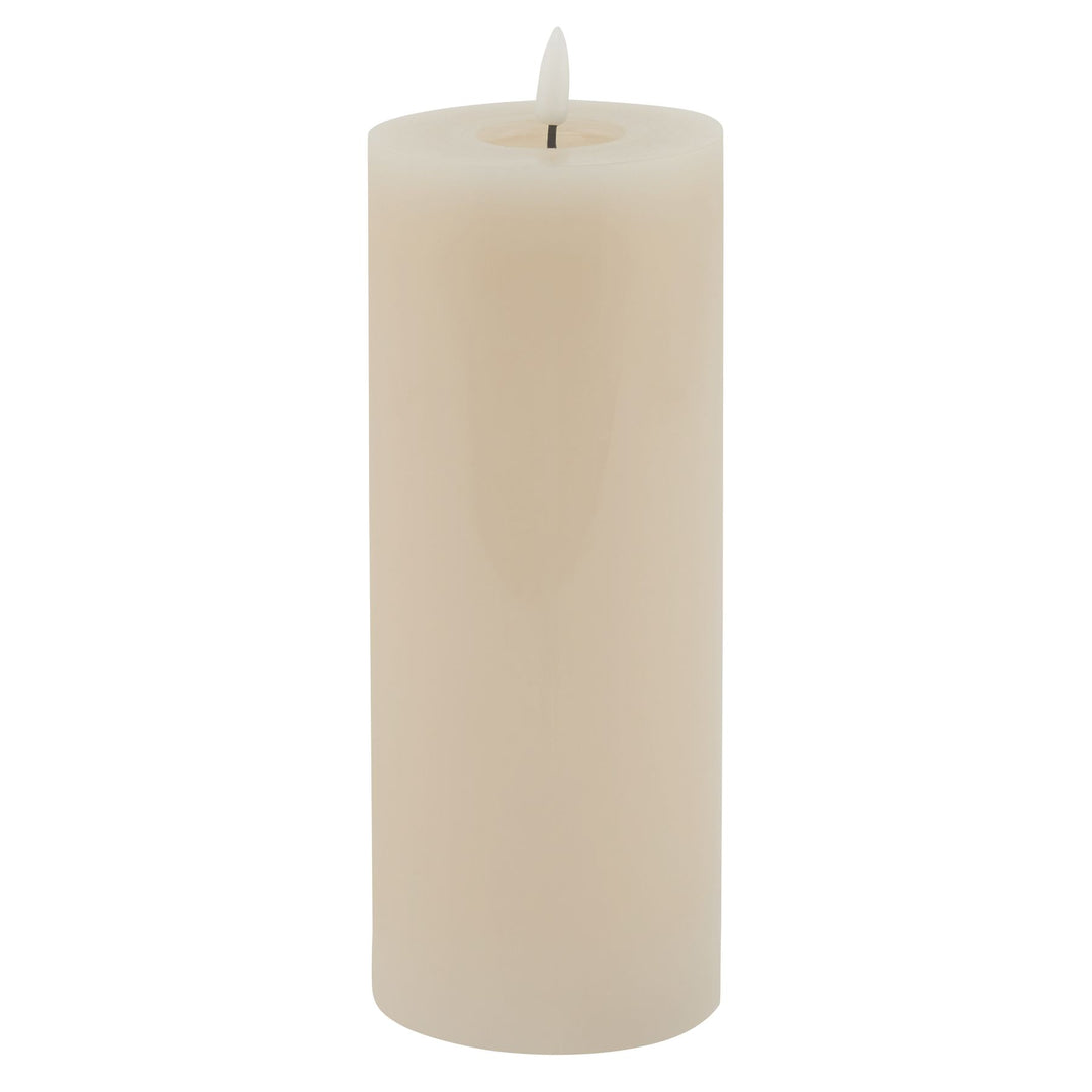 Luxe Melt Effect 3.5x9 Taupe LED Wax Candle