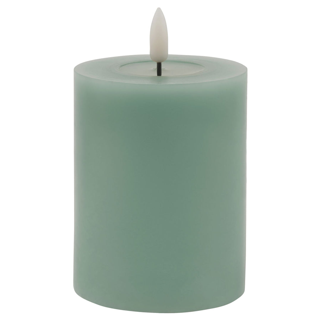 Luxe Melt Effect 3x4 Sage LED Wax Candle