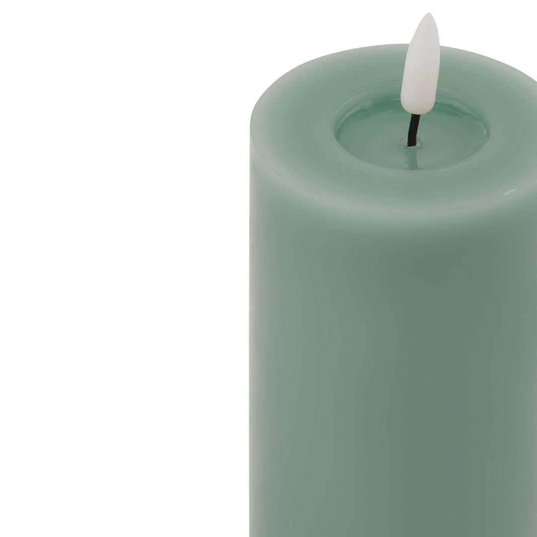 Luxe Melt Effect 3x6 Sage LED Wax Candle