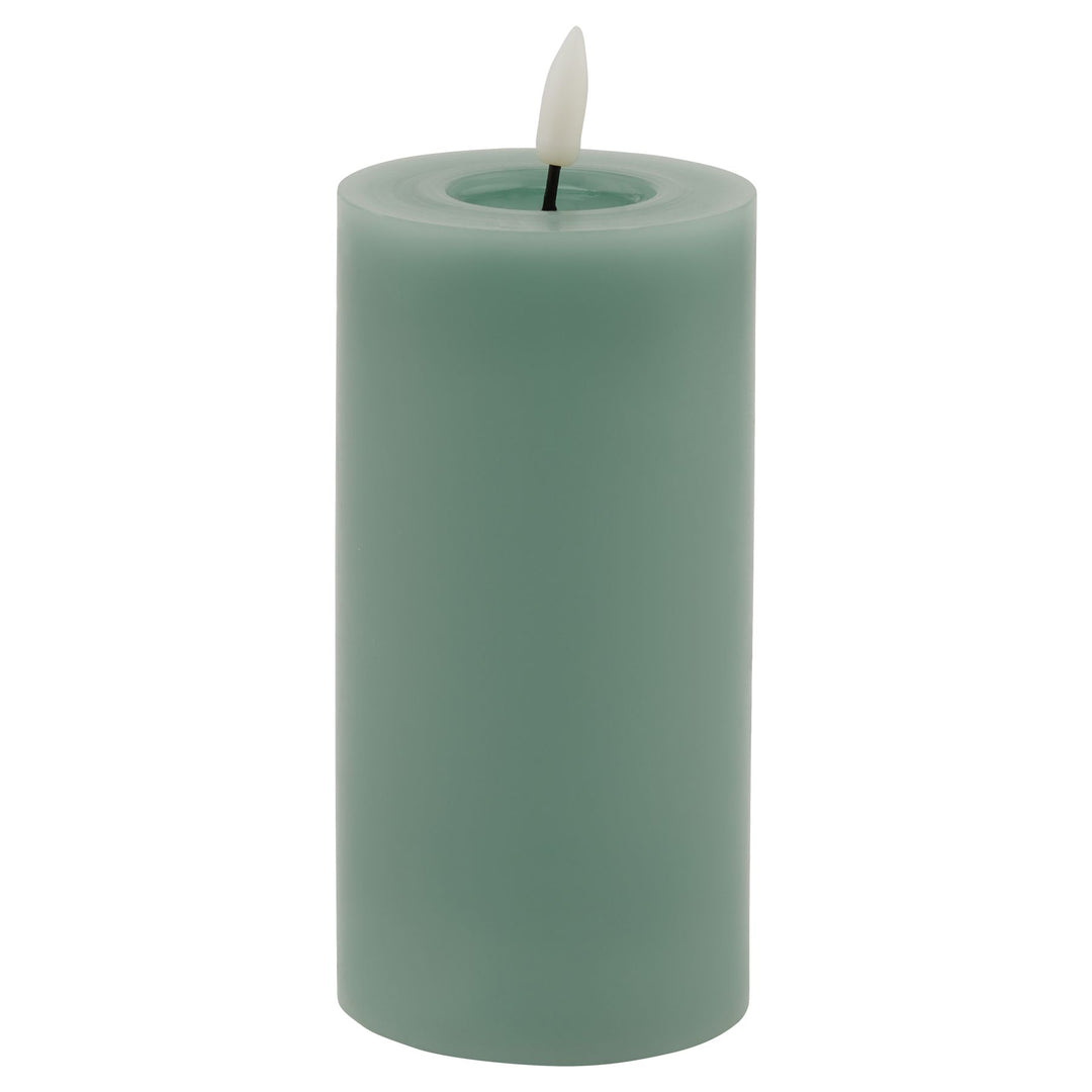 Luxe Melt Effect 3x6 Sage LED Wax Candle