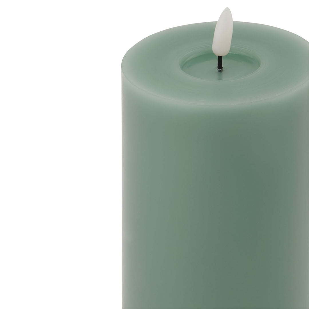 Luxe Melt Effect 3.5x9 Sage LED Wax Candle