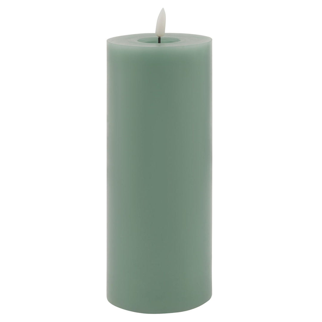 Luxe Melt Effect 3.5x9 Sage LED Wax Candle