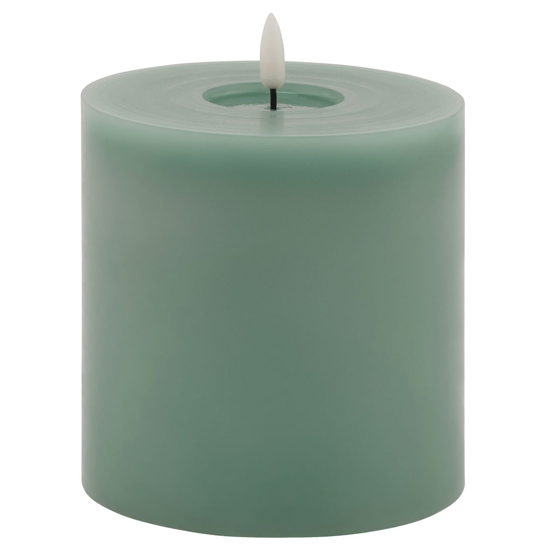 Luxe Melt Effect 5x5 Sage LED Wax Candle