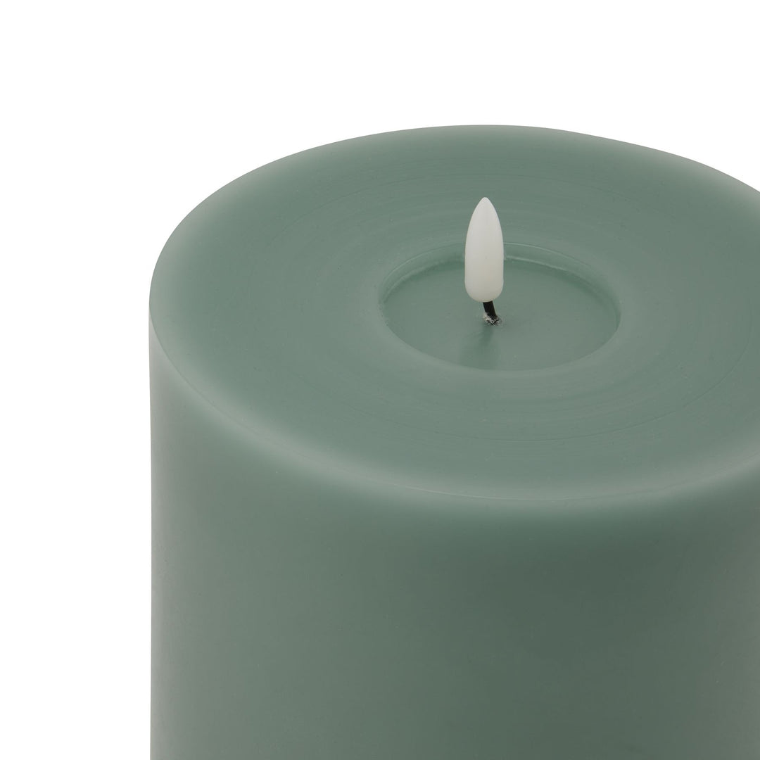 Luxe Melt Effect 6x8 Sage LED Wax Candle