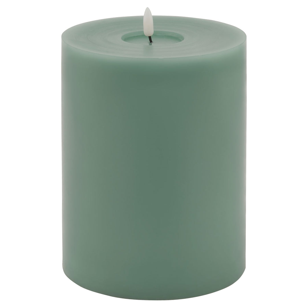 Luxe Melt Effect 6x8 Sage LED Wax Candle