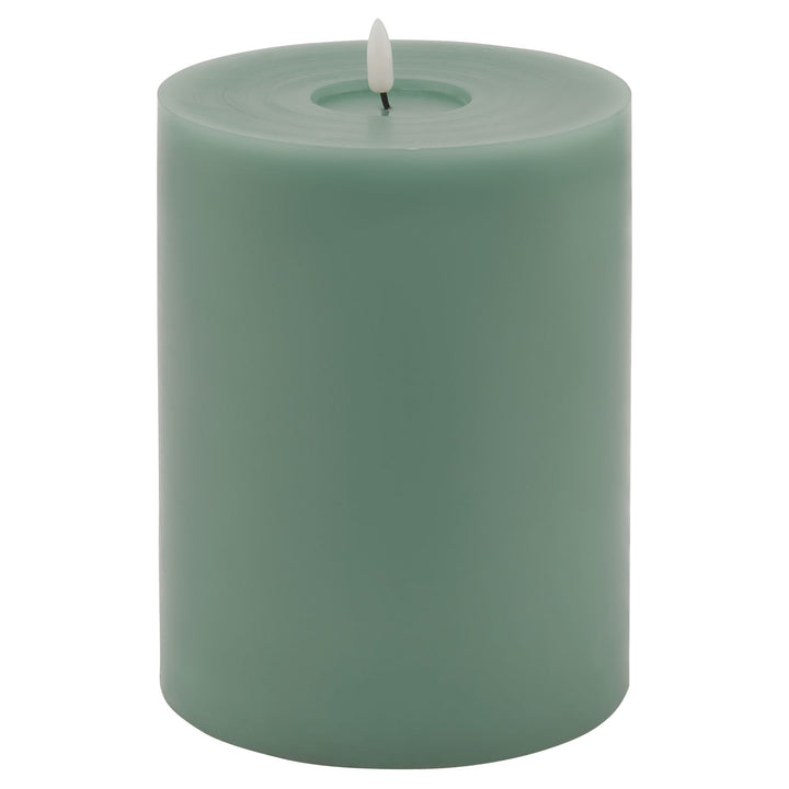 Luxe Melt Effect 6x8 Sage LED Wax Candle