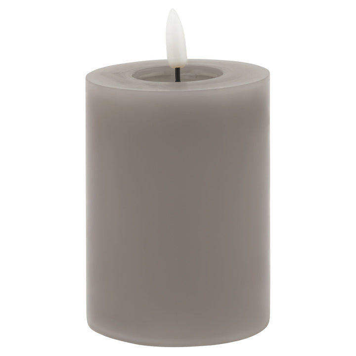 Luxe Melt Effect 3x4 Grey LED Wax Candle