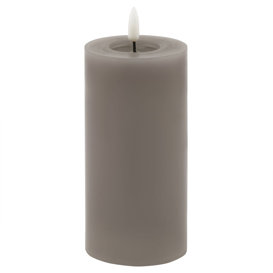 Luxe Melt Effect 3x6 Grey LED Wax Candle