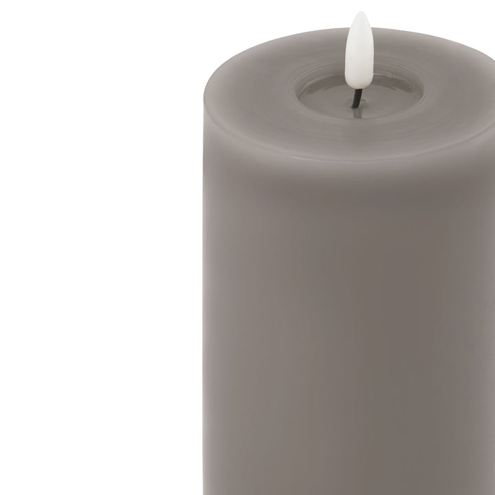 Luxe Melt Effect 3.5x9 Grey LED Wax Candle