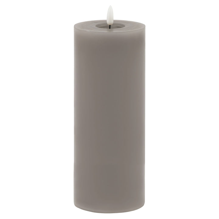 Luxe Melt Effect 3.5x9 Grey LED Wax Candle