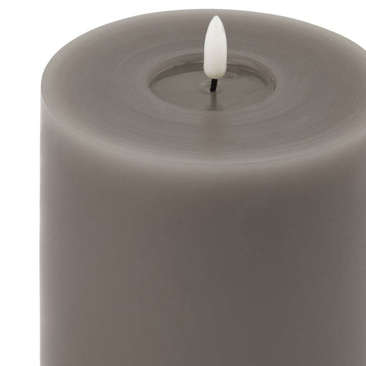 Luxe Melt Effect 5x5 Grey LED Wax Candle